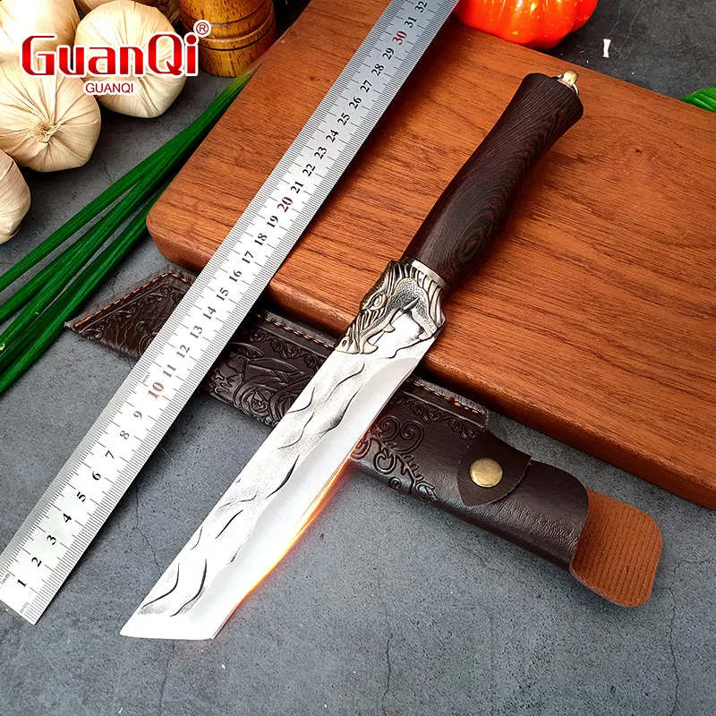 Stainless Steel Kitchen Knife 7 inch Hand Forge Cleaver Meat Chopping Vegetable Slicing Fish Chef Boning Butcher Cooking Knife