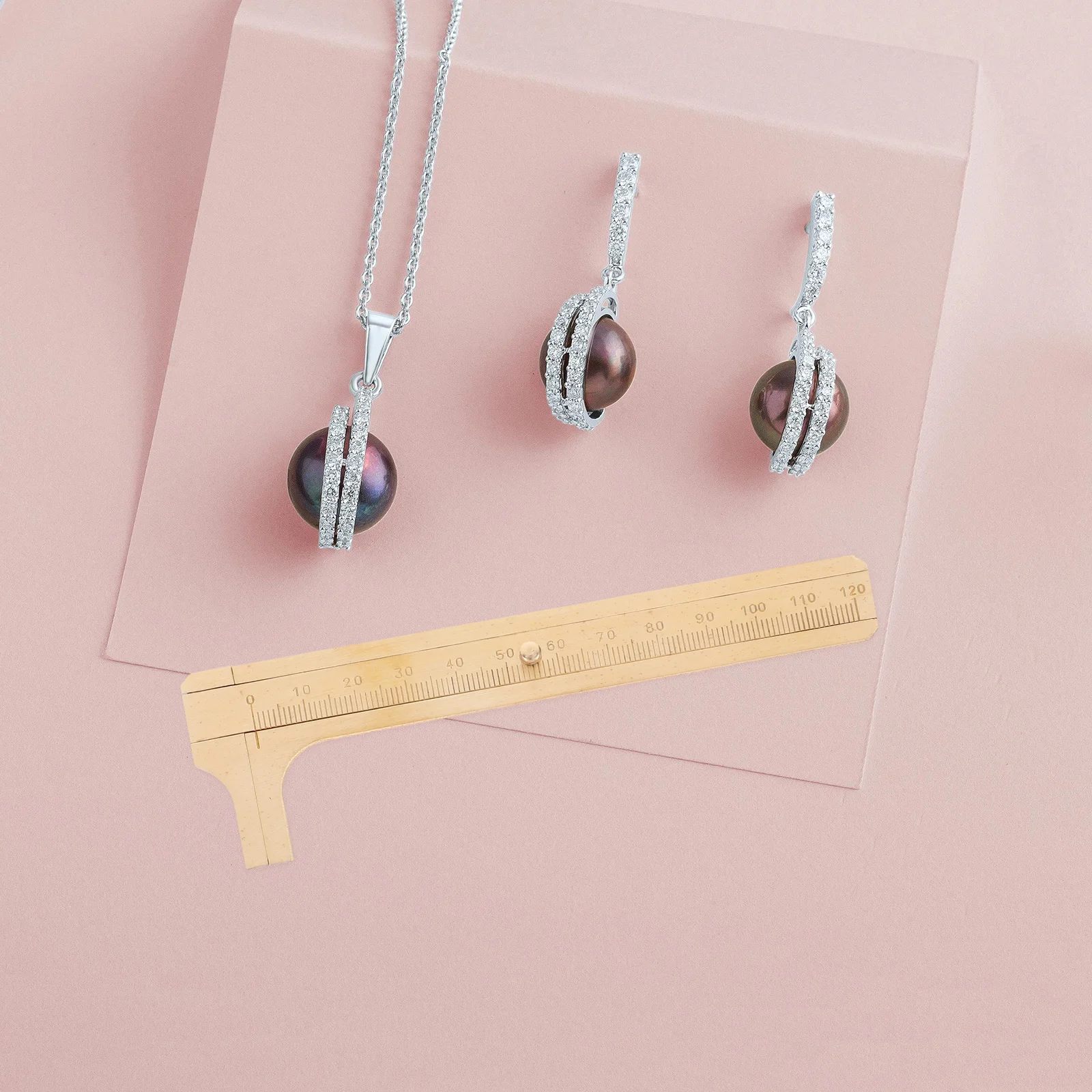 

Mini Brass Caliper 120mm Double Scale Jewelry Measuring Tool Precision Ruler Portable for Coins Bodhi Jade Mini Brass Caliper