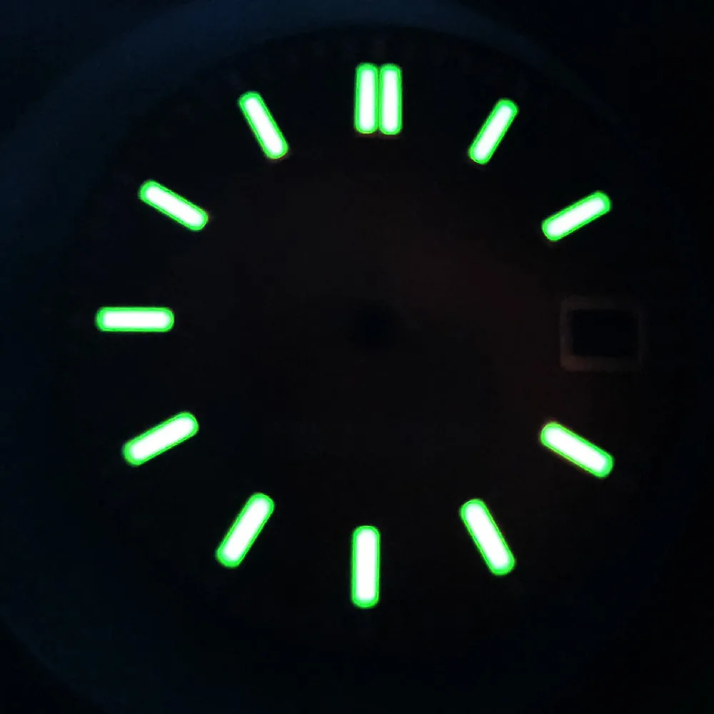 29MM Green Luminous Dial for NH35 NH36 Automatic Movement