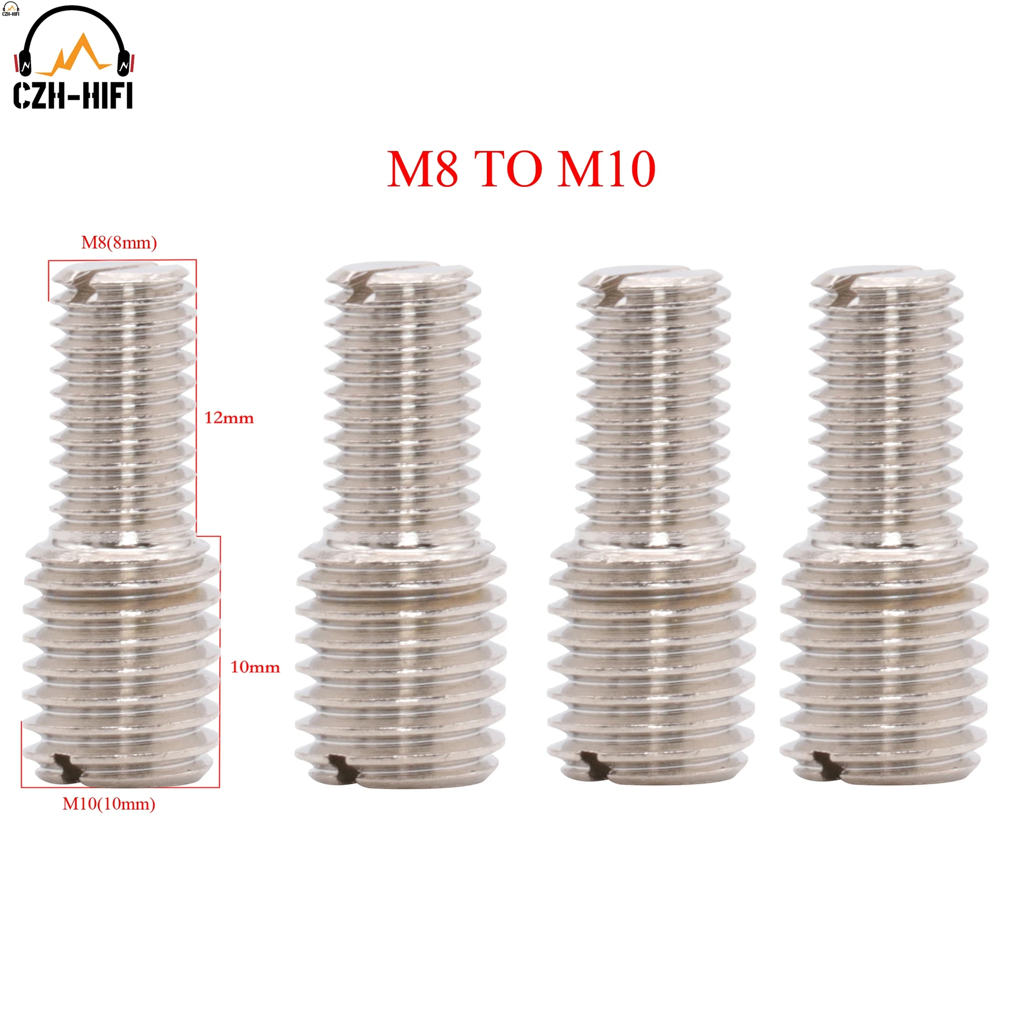 4 stücke reiner Messing m4 m6 m8 m10 Schrauben adapter konvertieren konversionäre Durchmesser Schrauben verstärker Fuß polster Installation gewinde