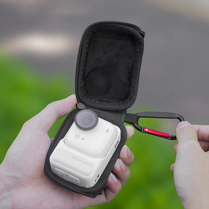 Mini bolsa de armazenamento portátil para insta360 go ultra sport, protetor de câmera, bolsa de armazenamento pu, acessórios