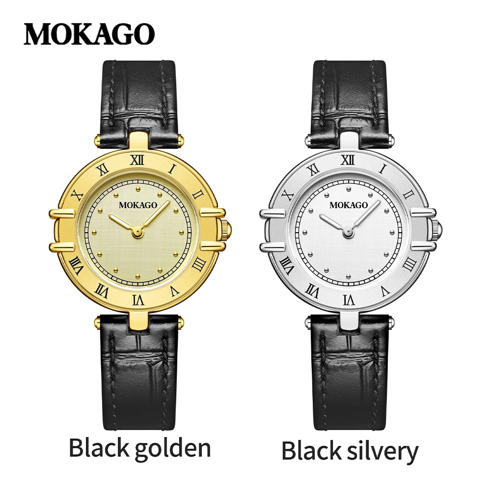 Retro Elegant Woman Watches Quartz Japanese Genuine Leather Wrist Watch Business Classic Fashion Ladies Watch with Roman Number