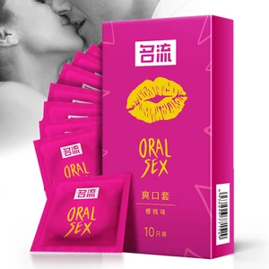 Kondom Seks Oral OLO untuk Pria Wanita, Kondom Ultra Tipis Rasa Ceri 10 Buah 52MM, Produk Seks Intim Lateks Alami untuk Orang Dewasa 12 lengan seks oral penjualan terbaik - №