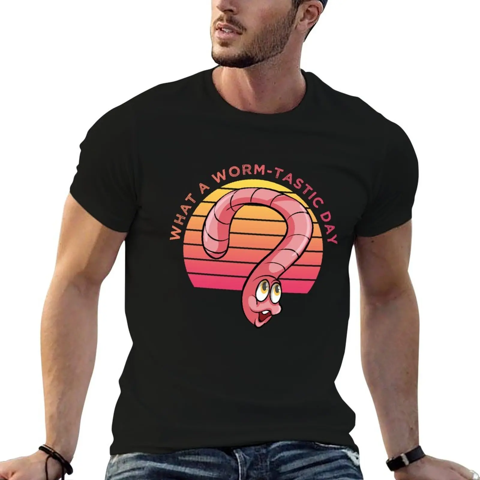 What a Worm-tastic Day - Worm Farming Vermiculture T-Shirt man t shirts cotton man tshirt essential t shirt T-shirt