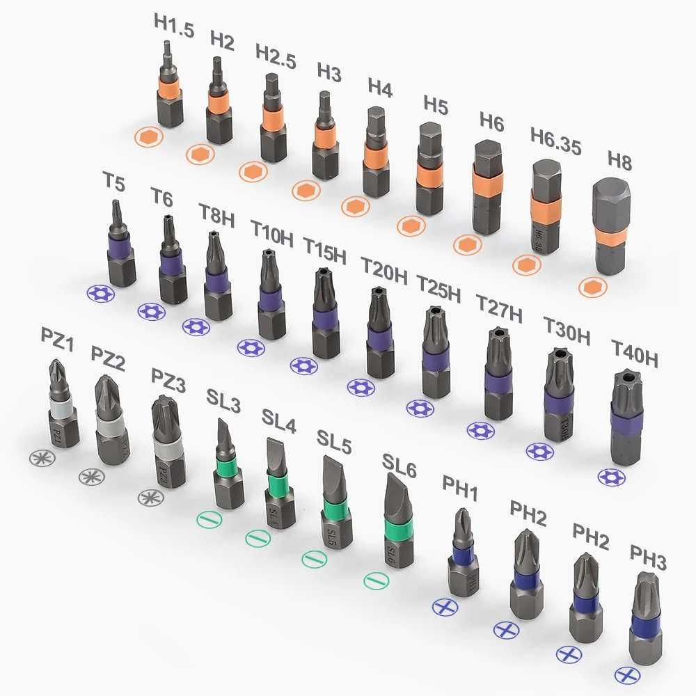 35-in-1-Elektroschraubendreher-Set Präzisions-Akku-Kit 4-fach einstellbares kabelloses Akku-Werkzeug für die Reparatur im Haushalt