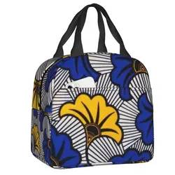 Sac à lunch à motif géométrique personnalisé Ankara pour hommes et femmes, glacière thermique, boîtes à lunch isolées pour étudiant, sac à lunch scolaire