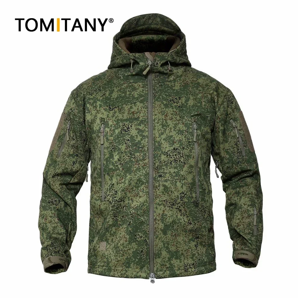 Chaqueta táctica impermeable camuflaje a prueba de viento