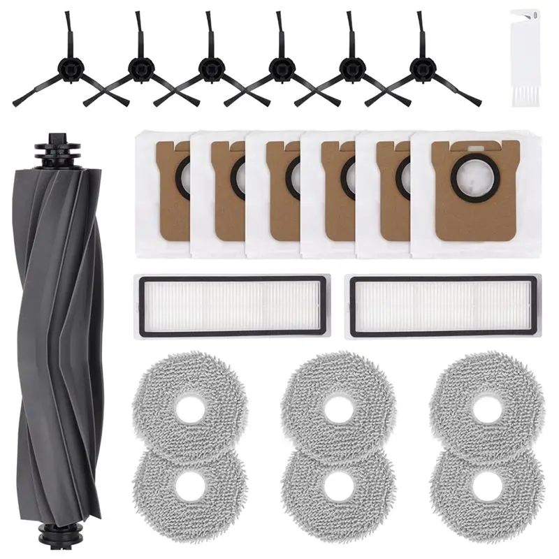

SYW-For Dreame L20 Ultra / L30 Ultra Robotic Vacuum Cleaner Spare Parts Main Side Brush HEPA Filters Mop Cloth Dust Bags