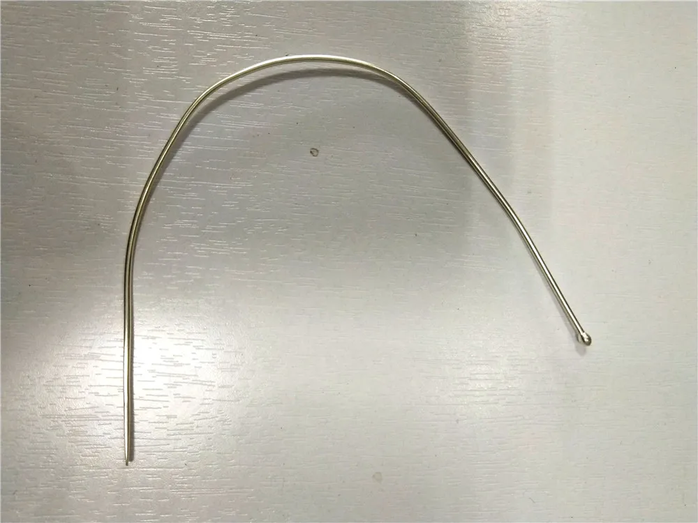 JZ medical surgical instrument soft silver Anus probe Double Ball head Anal fistula probe with hole use Suture line Anus doorway