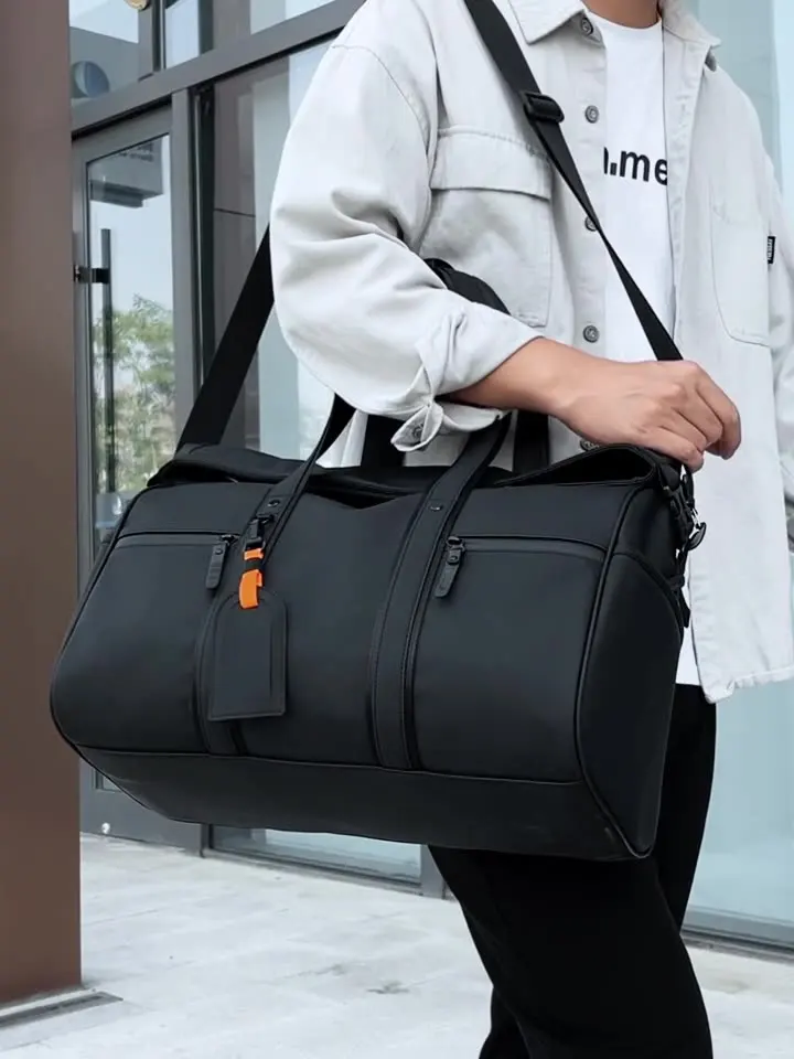 حقيبة سفر للياقة البدنية للرجال بسعة كبيرة وفصل جاف ورطب ومقاوم للماء وحمل بسيط #6