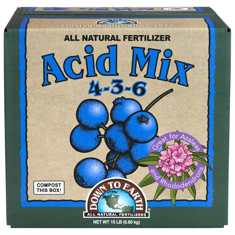 

Органическая кислотная смесь для фруктов, ягод и кислотолюбивых растений, 15 фунтов, формула 4-3-6