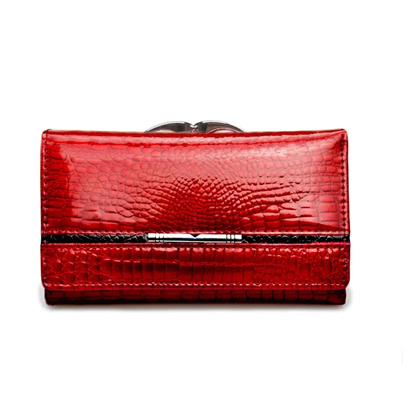 

2024 new short women's wallet patent leather exquisite design wallet clip coin purse fashionable small hand-held women's wallet