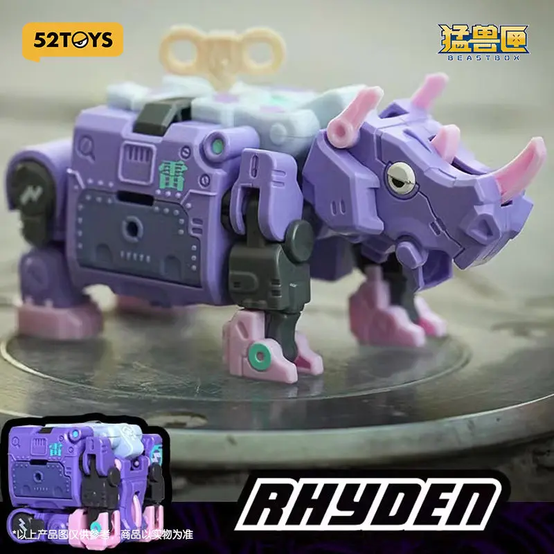 52 juguetes Beast Box Series Rhyden Behemoth Rhino Kit de modelo transformable-figura de acción mecánica coleccionable, regalo de cumpleaños