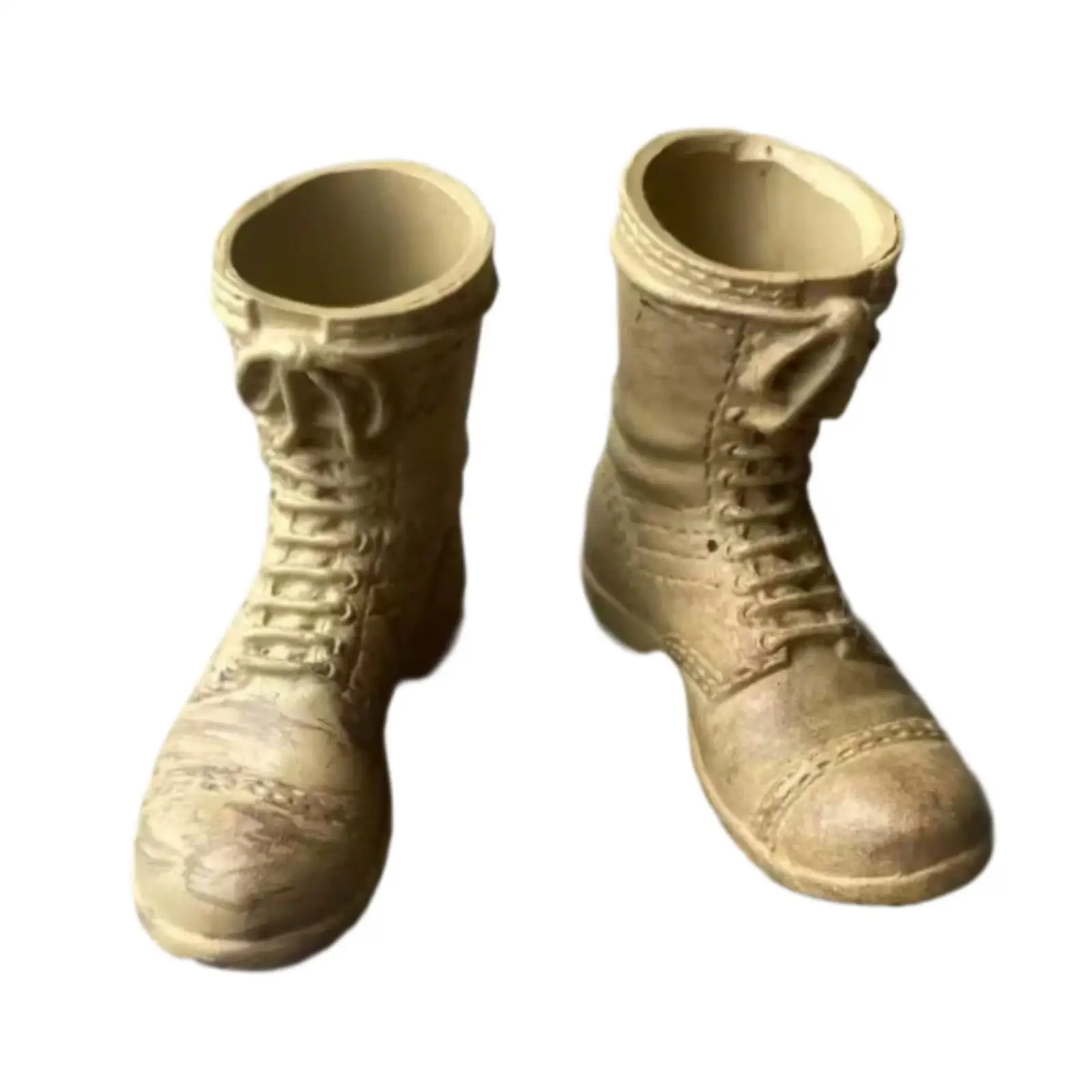 Bottes mi-mollet à l'échelle 1/6, chaussures à talons bas, accessoires de déguisement de poupées rétro, chaussures de travail pour Costume de figurines d'action féminines de 12 pouces