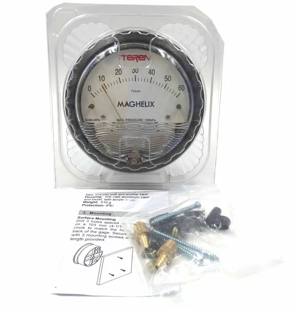 공기 및 불연성 가스용 차압 스위치 및 트랜스미터