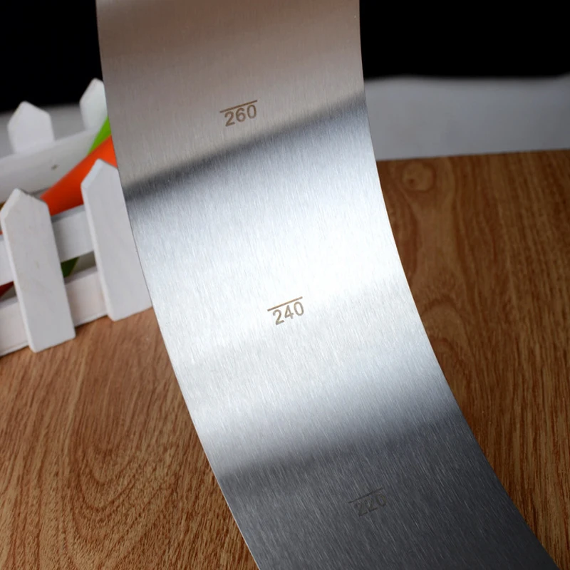 伸縮性のあるステンレス鋼430モールド,6〜30cm,円形,頑丈,ケーキを焼くための測定ツール