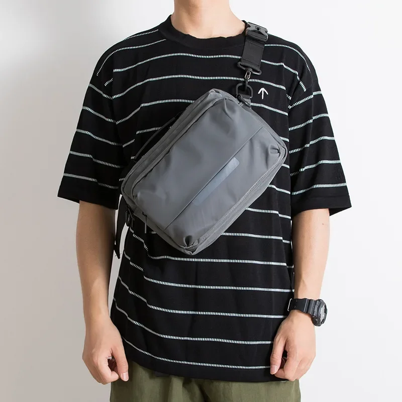 

Streetwear Nylon Travel Chest Bags for Men Teens College Outdoor Sport Shoulder Man Bag Commuter Sling Bags Cross Men’s Bag