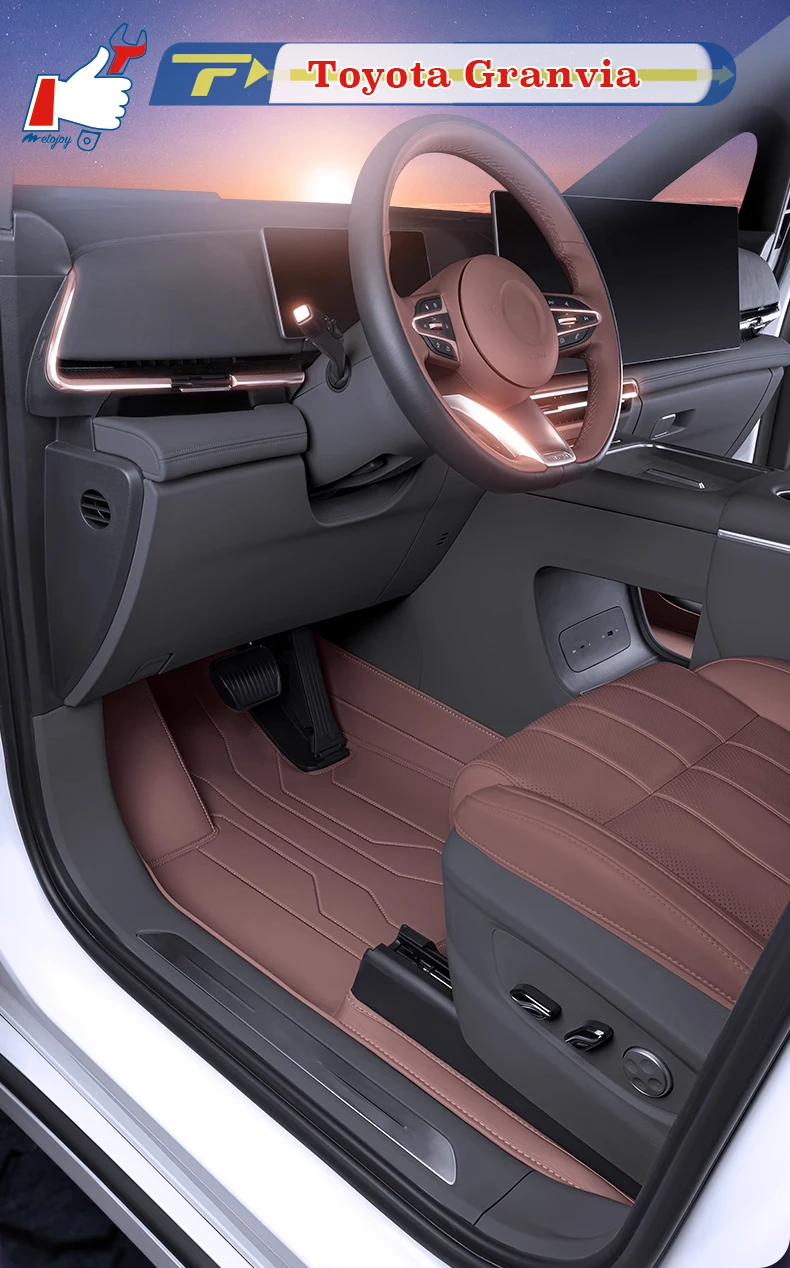 

Left-hand Drive Car Floor Mat For Toyota Granvia‌ 2024-2025 Full-Surround Foot Mat Mat Floor Liner Floor Carpet Water-proof Mat