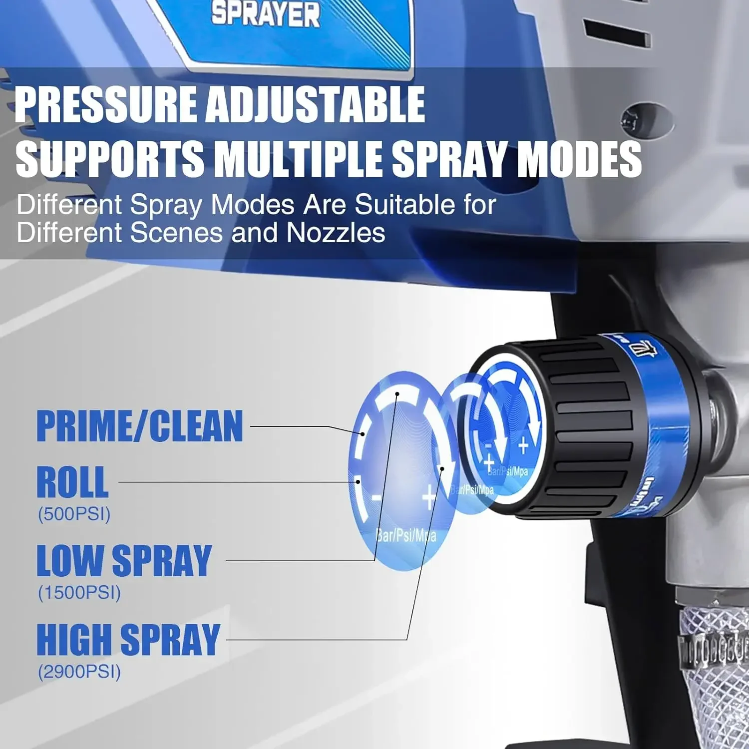 X9 Airless Paint Sprayer, 0.39GPM HVLP Paint Sprayer do wnętrza domu 3000psi Airless Sprayer W/ Low Overspray 650W Paint HOT