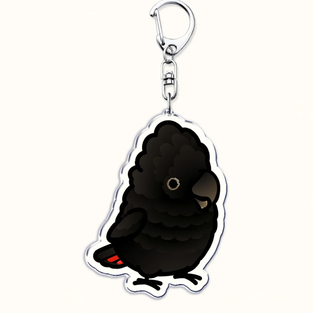 Kawaii Cockatoo Parrot Acrylic Keychain Various Cartoon Design Bag Charm Budget Friendly Accessory Decoration Birthday Gifts
