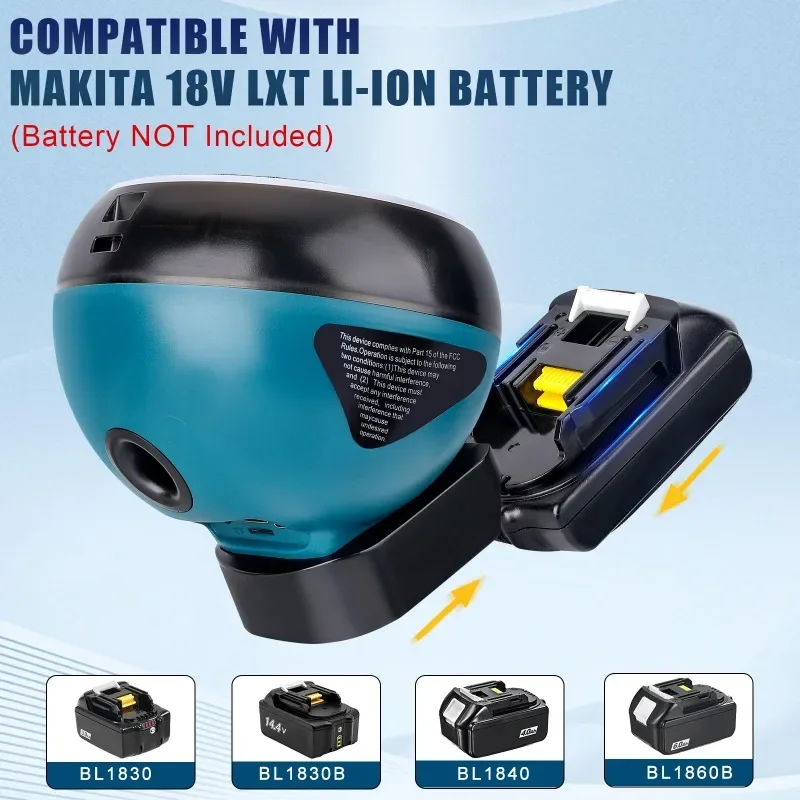 Bluetooth 5.3 Support Excellent Sound Quality Portable Wireless Speaker System Compatible with For MT/Mil/BS 18–20 V Batteries