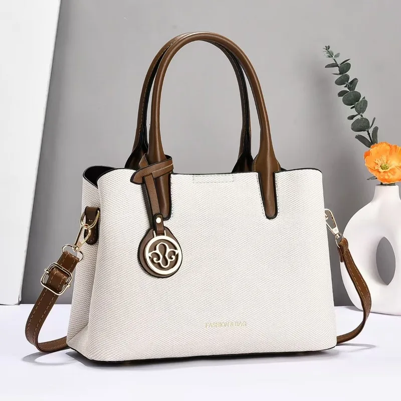 

Высококачественные новые женские сумки большой вместимости, модная женская сумка через плечо, повседневная сумка-тоут для мам, мягкая кожаная сумка.