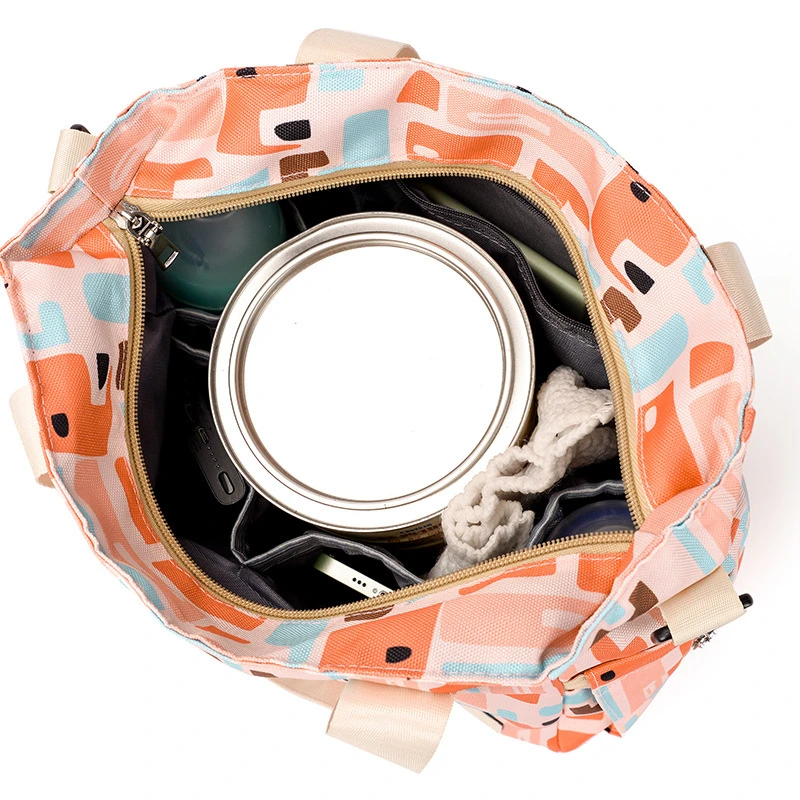 Large Capacity Mummy Diaper Bag Durable Baby Nursing Handbag Portable Shoulder Durable Insulation Lunch Bags for Travel Picnic