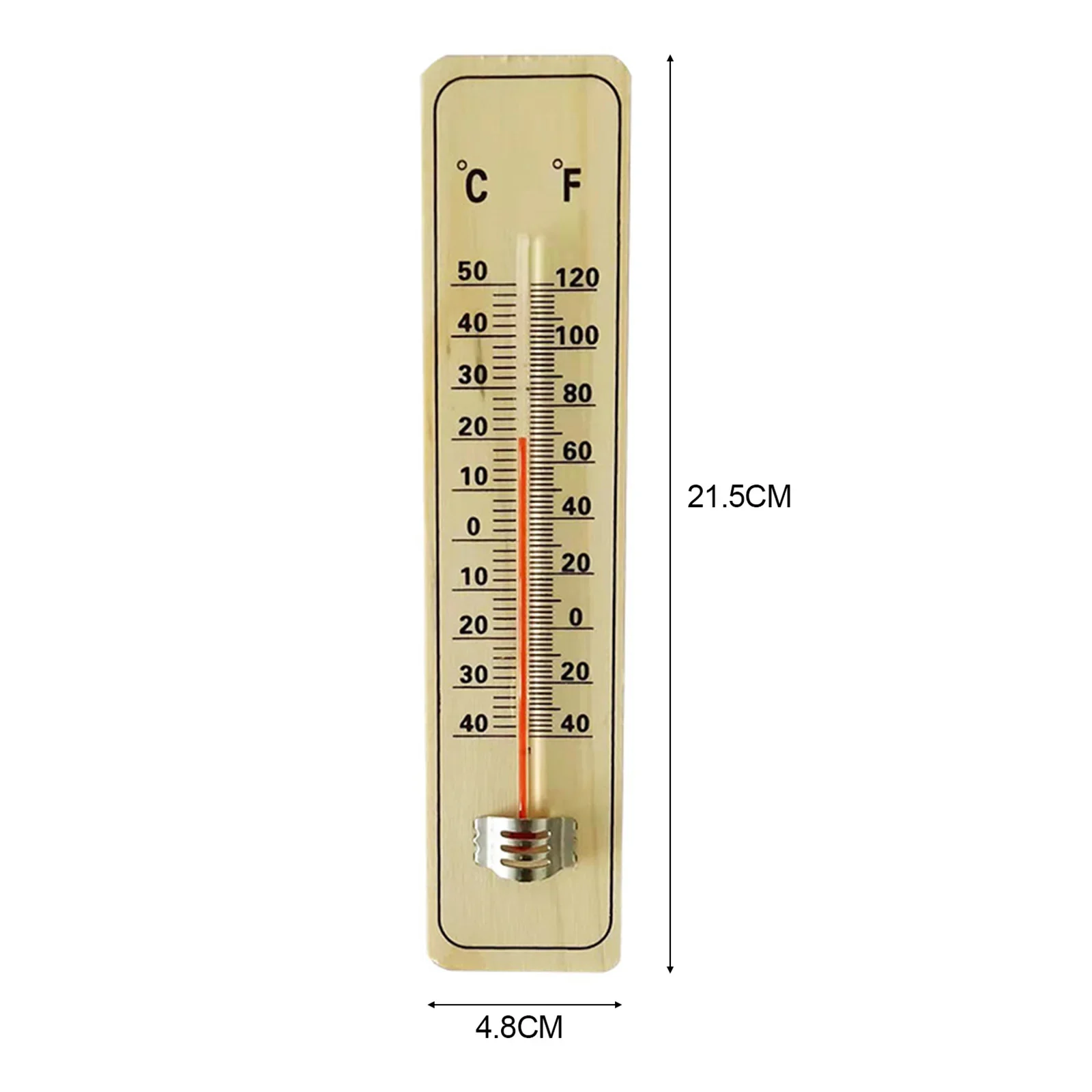 3Pcs Wooden Scale Thermometer Indoor Room Temperature Meter Sensor Gauge For Home Outdoor Analogue Garden Thermometer