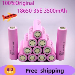 2024 Fast Delivery Original 18650 3500Mah 20A Discharge INR18650 35E 1-100PCS 3.7V Lithium-ion Rechargeable Battery Screwdriver