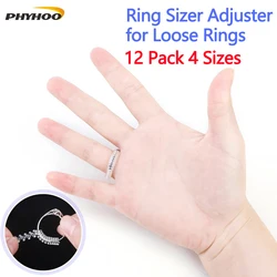 Ring Sizer Adjuster Loose Rings 4 Sizes Silicone Ring Guards Invisible Spiral Ring Spacers Fitter Ring Adjuster Jewelry Tools