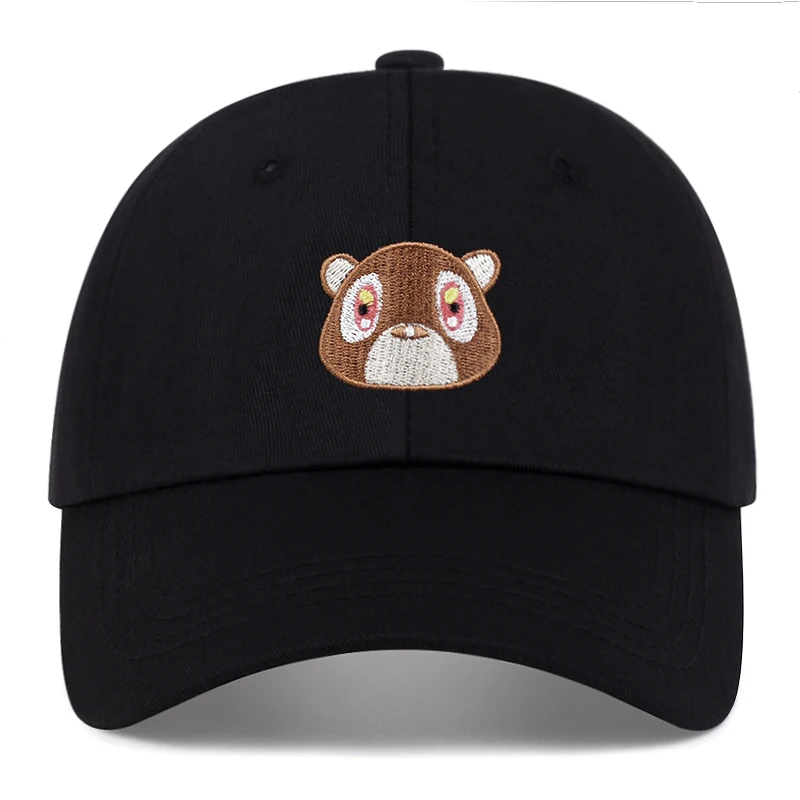 kanye west bear embroidery men women dad hat baseball caps Shade hat