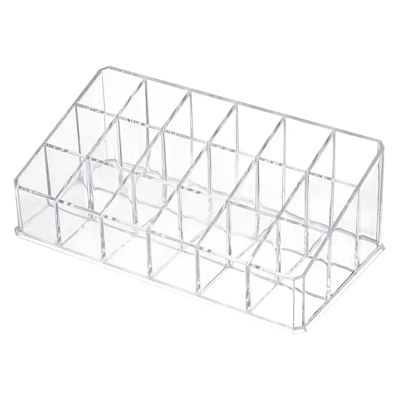 36 Grid Transparent Lipstick Storage Box Nail Polish Eyebrow Pencil Display Shelf Desktop Cosmetics Storage Box Lipstick Shelf