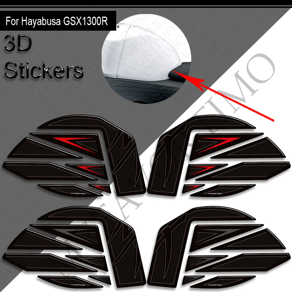 For Suzuki Hayabusa GSX1300R GSXR 1300 GSX 1300R Motorcycle Fuel Oil Tank Pad Protection Stickers Decals Kit 2022 2023 2024 2025