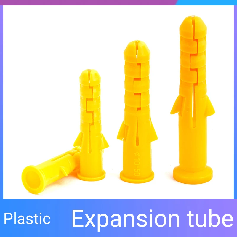 200pcs Plastic Expansion Anchors Drywall Anchors M6 M8 M10 Plastic Anchor Wall Plugs for Screw