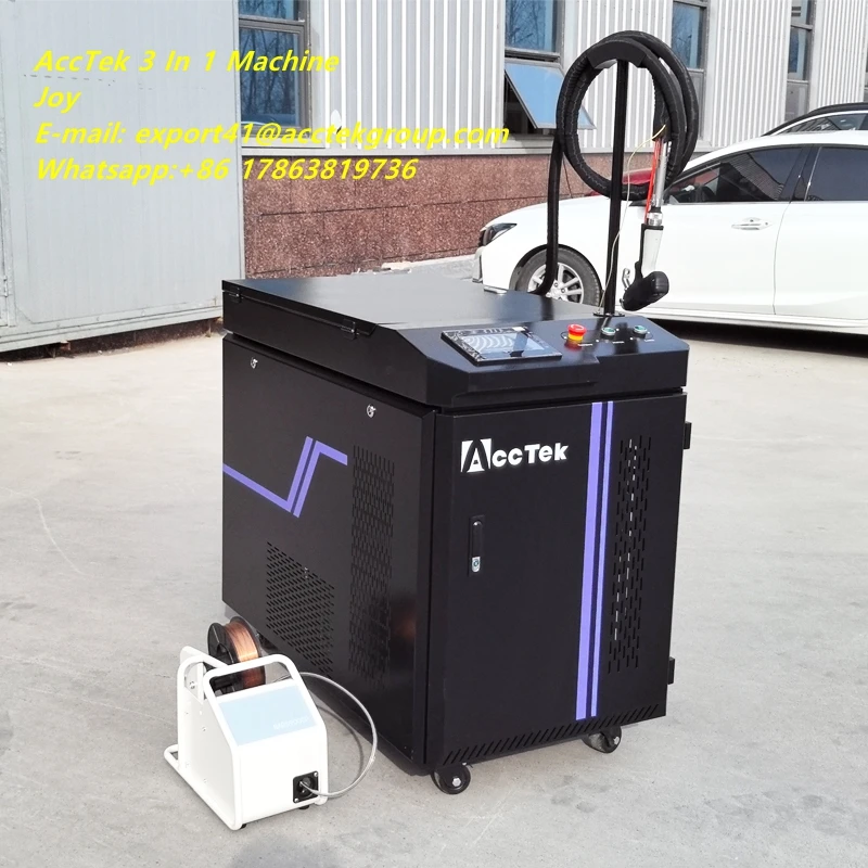 

AccTek Laser Cleaning Welding Cutting Machine Price 1000W 3000W Cleaner Laser Removing Dust Cleaning Machine