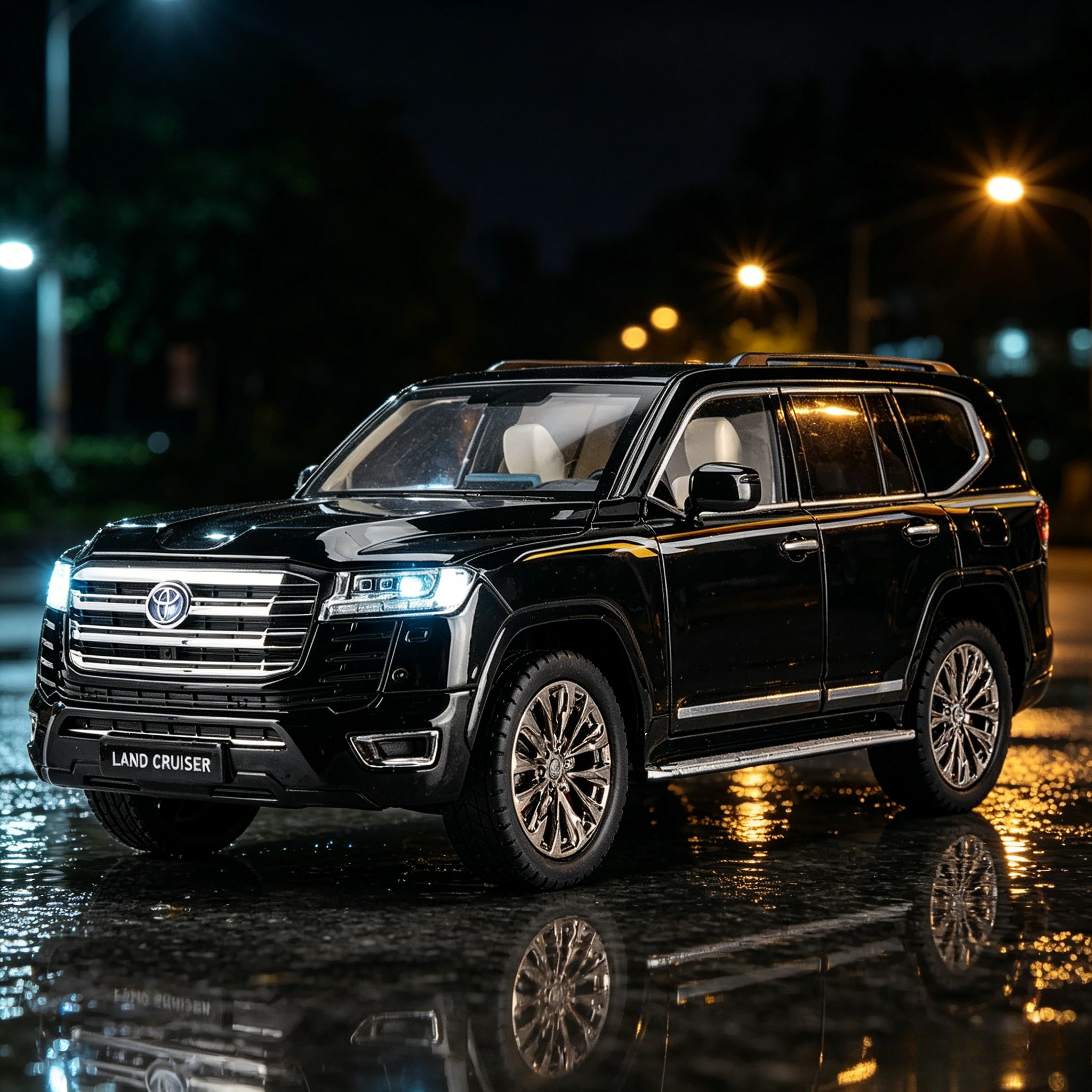 

Large 1:18 Scale Land Cruiser LC300 Alloy Car Model SUV Diecast Metal Sound Light High Simulation Collection Gifts Toys