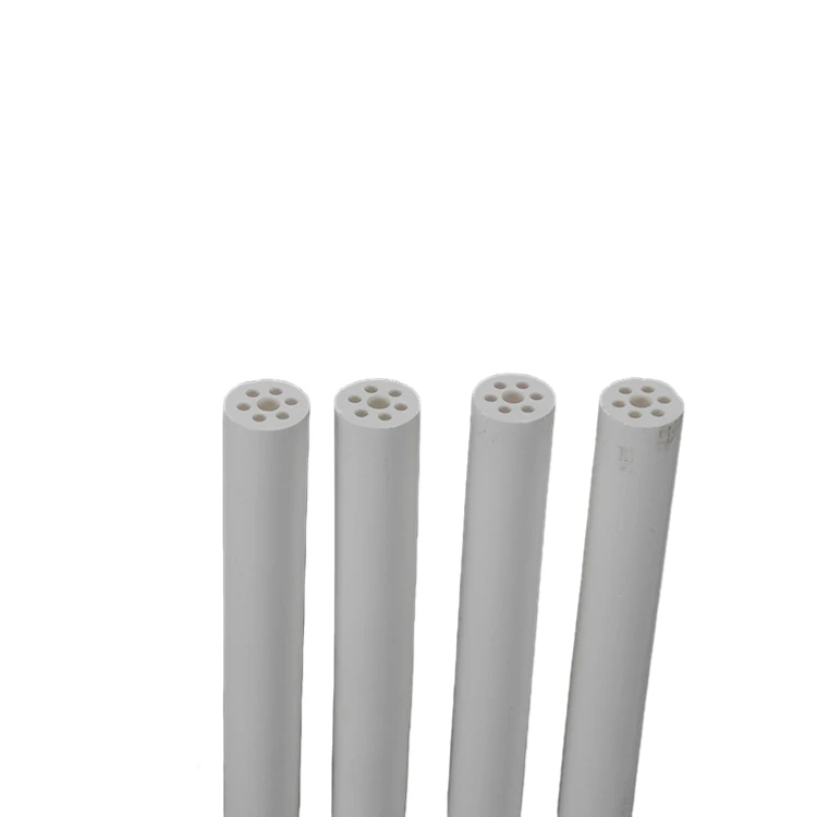 Best ends cutting & shining surface alumina zirconia ceramic tube pipe rod two holes,four holes