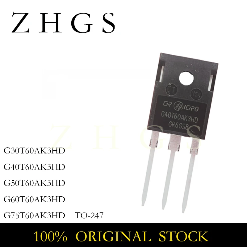 5PCS CRG40T60AK3HD G40T60AK3HD TO-247 CR G30T60AK3HD G50T60AK3HD G60T60AK3HD G75T60AK3HD TO-3P POEWR TRANSISTOR IGBT NEW STOCK