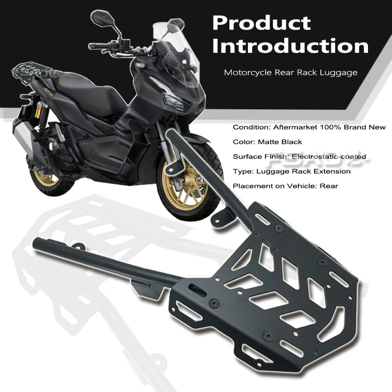 Motorcycle Accessories Rear Luggage Rack Carrier Case Support Holder Bracket Fit For Honda ADV160 ADV 160 2023 2024