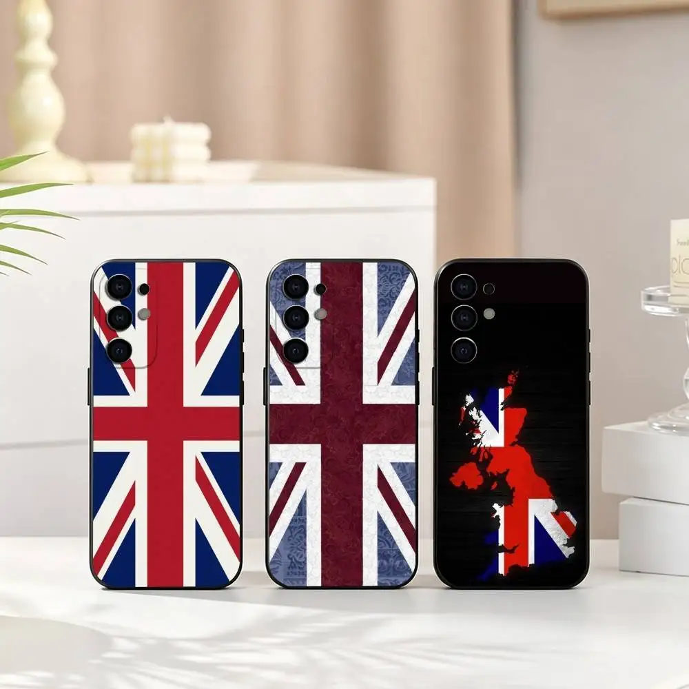 British National Flag Culture gift  Phone Case For Samsung S25,S24,S21,S22,S23,S30,Ultra,S20,Plus,Fe,Soft Silicone Black Cover