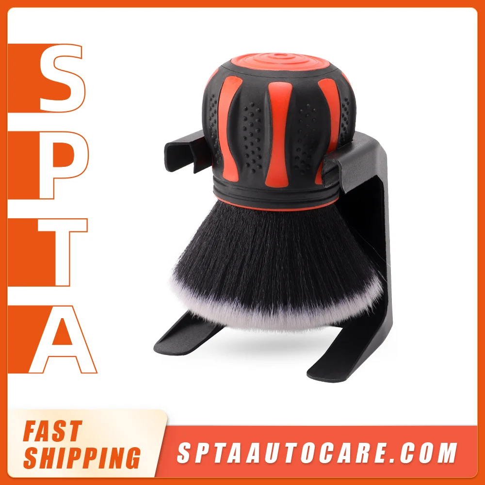 SPTA Ultra Soft Bristles Comes with Storage Rack Covers Large Area Inside&Outside Vehicles Car Detail Brush Cleaning Detail Tool