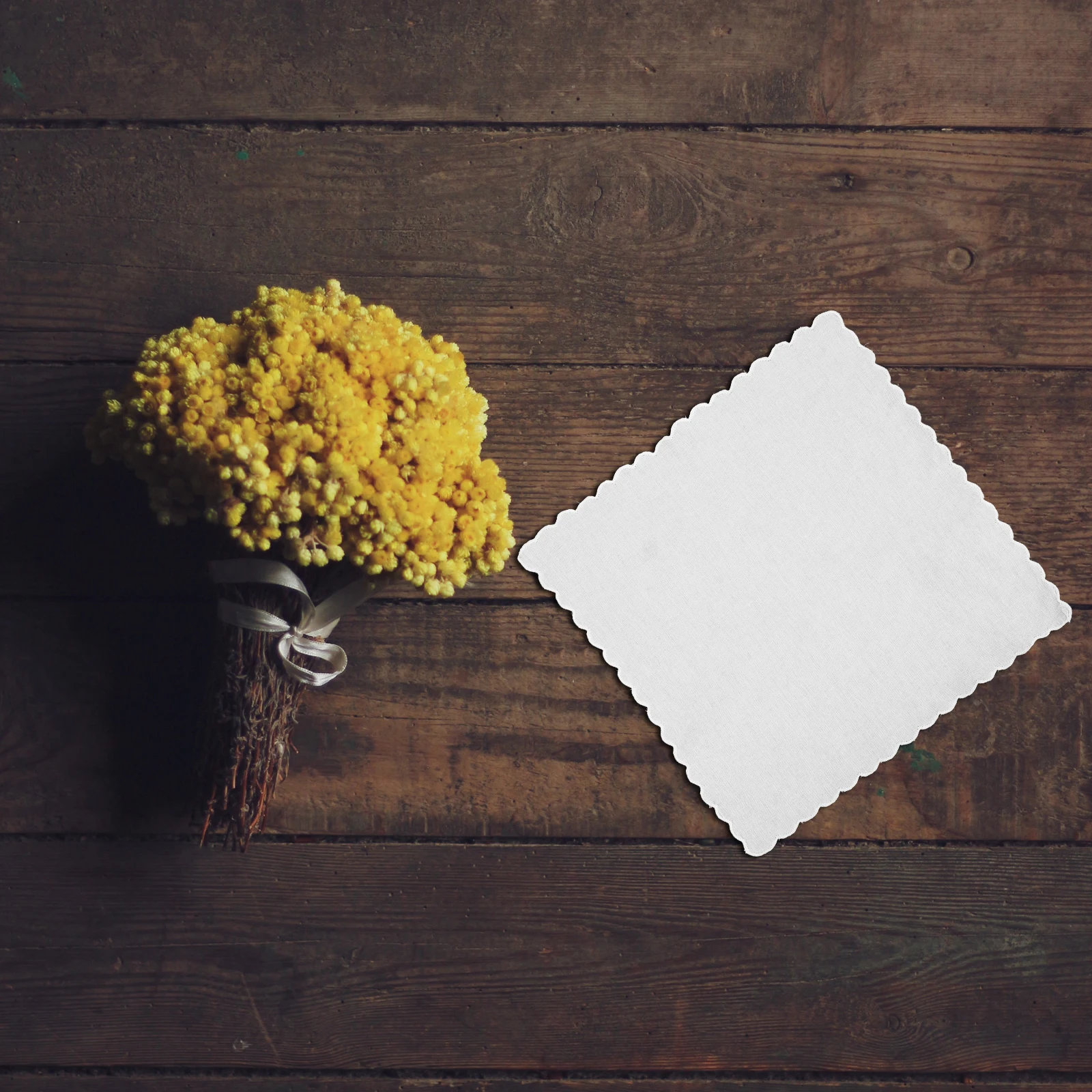 

Handkerchief For Craft Handkerchiefs Kerchief White DIY Square Scarves Tie-dye Painting Art Supplies