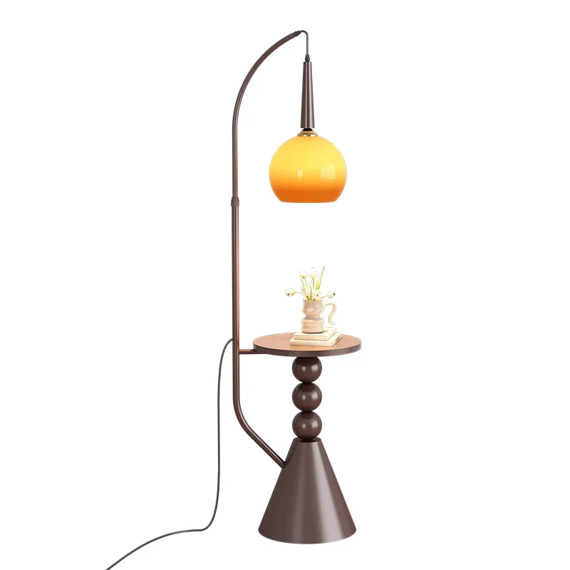 

Floor lamp rack integrated French retro sofa next to bedroom bedside high-end coffee table floor
