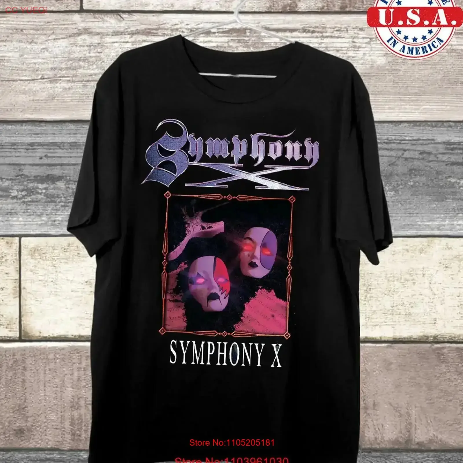Symphony X Special Edition T Shirt Full Size S 5XL SN477 vintage Washed Stretched graphic streetwear designer clothes Casual