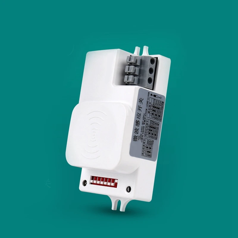 TD 1 قطعة 5.8 جرام مفتاح مستشعر الميكروويف 220 فولت المدخل المرآب المسافة تأخير متعدد الوظائف LED رادار الاستشعار