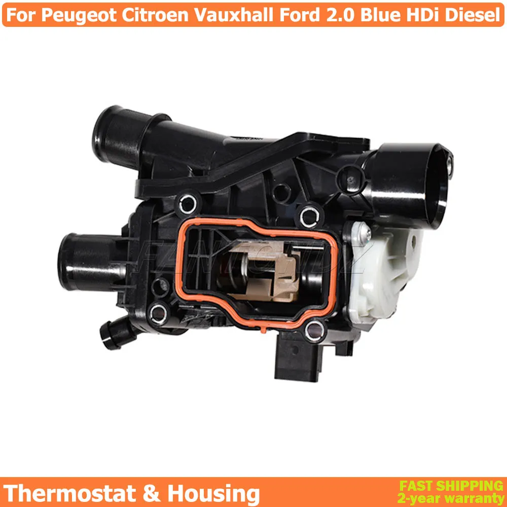 

Thermostat Housing For Peugeot Citroen Vauxhall Ford 2.0 Blue HDi Diesel 9804160380 9849443980 Car Thermostat Assembly