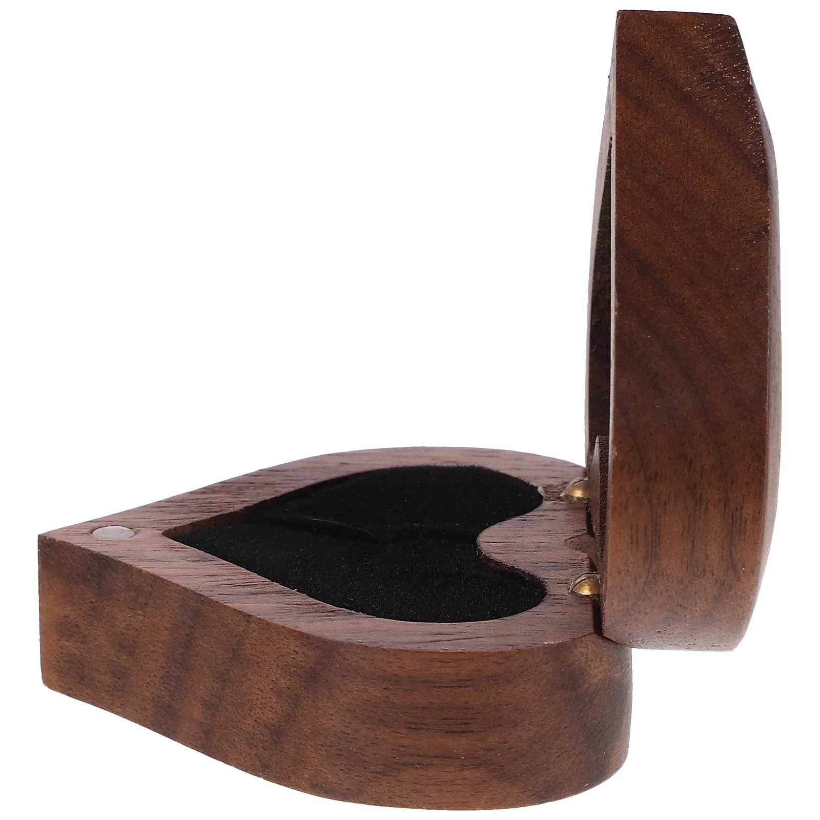

Heart Shaped Wood Ring Box Handmade Lightweight Jewelry Display for Wedding Engagement Ceremony Ring Boxes Jewelry Box for Rings