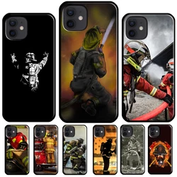 Fireman Firefighter Phone Case For iPhone 16 15 12 11 14 Pro Max 13 Mini Plus XR X XS Max Back Cover