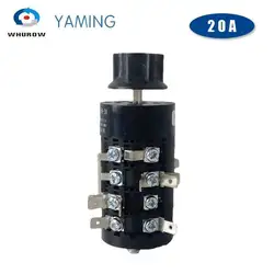 HZ5B-20/4-3-1 Six Position Changeover Rotary Cam Switch 4 Levels 20A Silver Contact 16 Terminals Star Handle