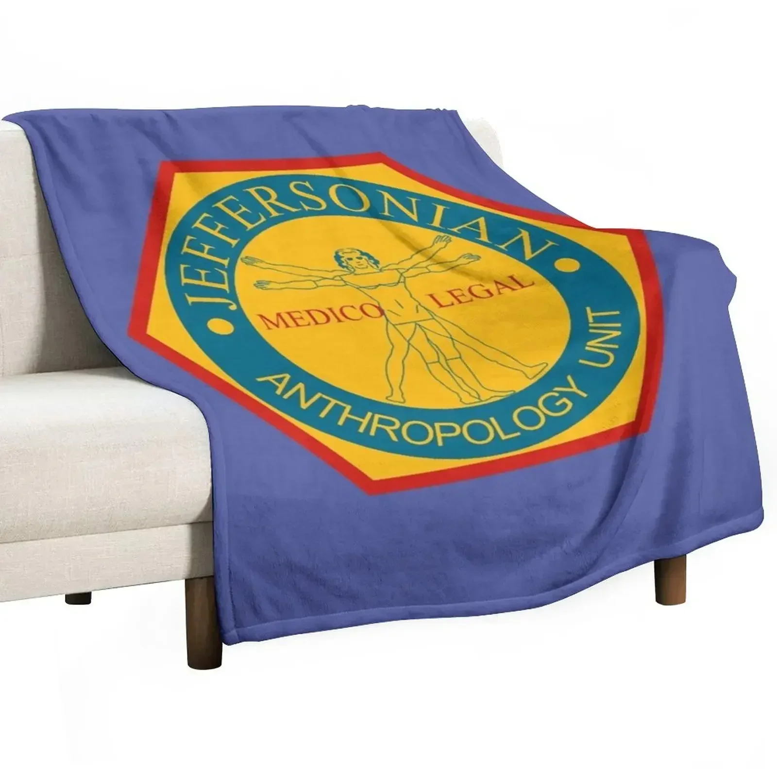 Jeffersonian Logo- Bones TV Show Throw Blanket Bed covers Moving Softest Blankets